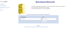 Desktop Screenshot of cylex-branchenbuch-remscheid.de
